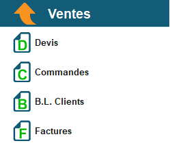 Les documents de ventes de Codial