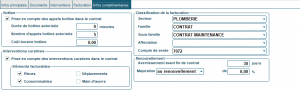 onglet information complementaire contrat type codial